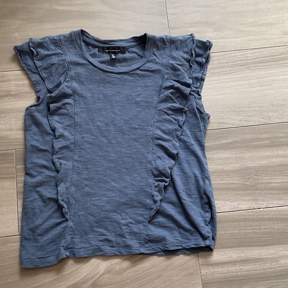 White House Black Market Tops - WHBM Ruffled Sleeve Top